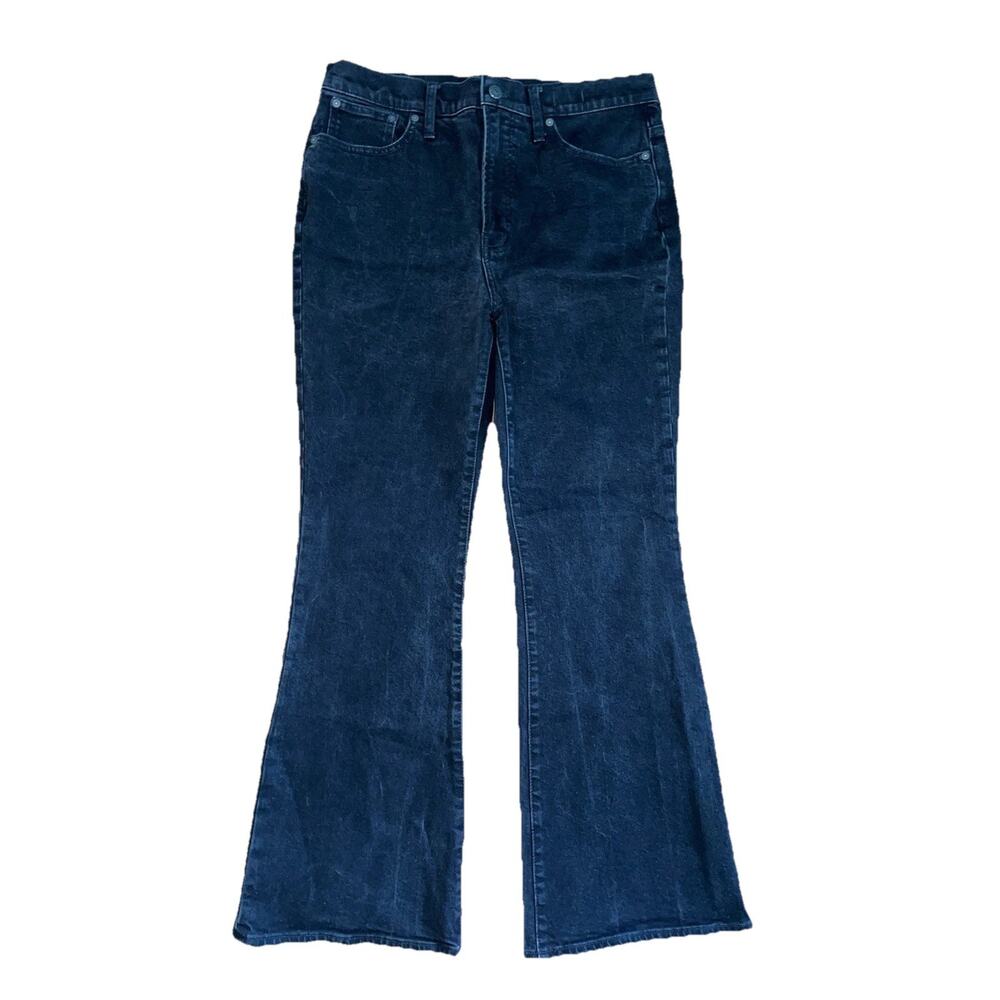 Madewell Women Jeans Black Denim The Perfect Vintage Flare Jean 32"